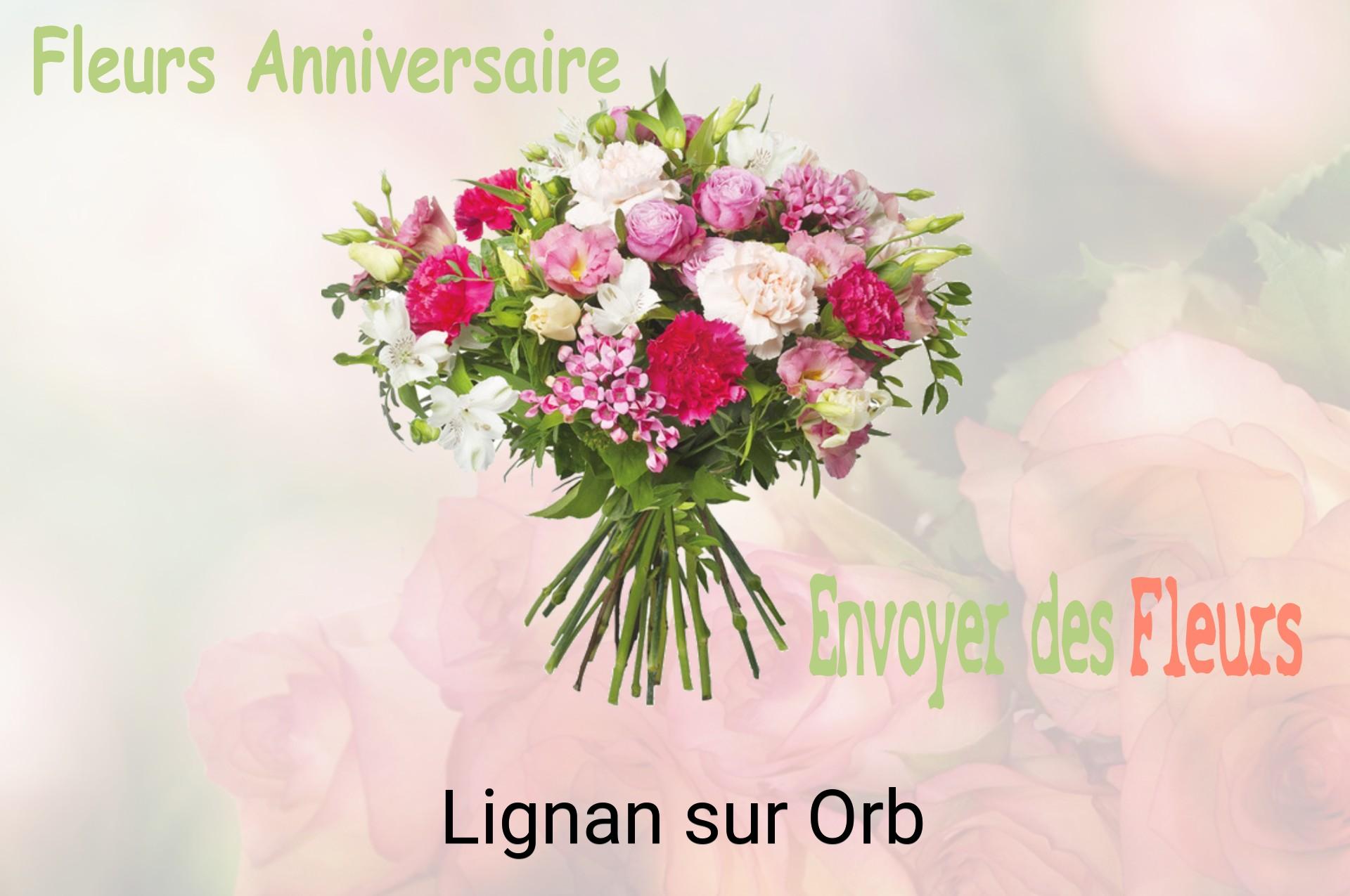 Bouquet de fleurs d’anniversaire livré à Lignan-sur-Orb